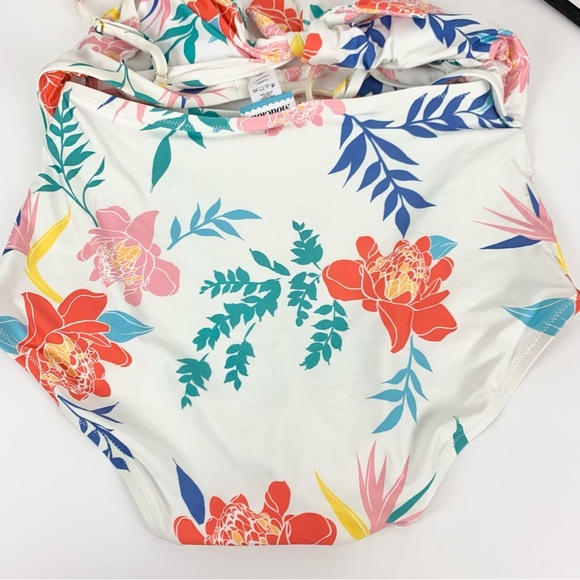 ModCloth Siena Floral One Piece Cutout Swimsuit XL - Picture 3 of 15